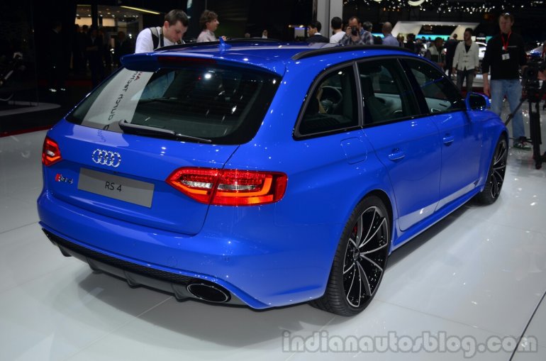 Audi RS4 Avant Nagaro rear three quarter - Geneva Live
