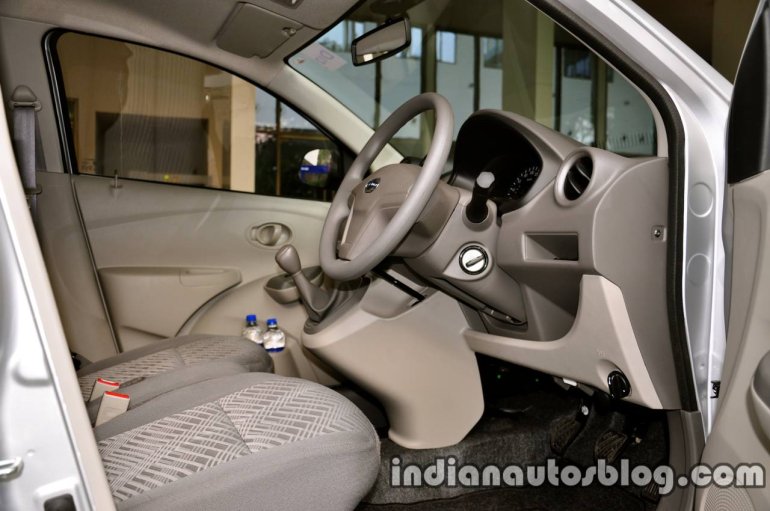 Datsun Go review cabin and front seats