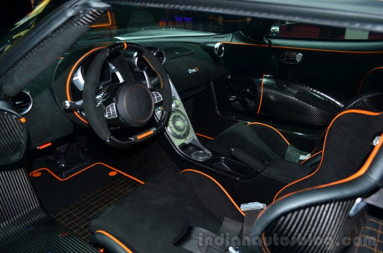 Koenigsegg One-1 cabin at Geneva Motor Show