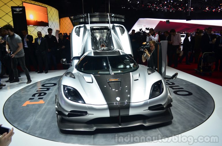 Koenigsegg One-1 front at Geneva Motor Show