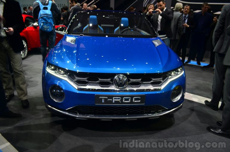 VW T-ROC SUV concept front fascia Geneva live
