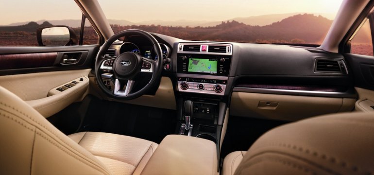 2015 Subaru Outback dashboard press shot