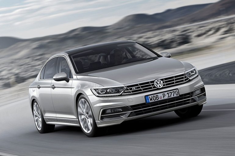 2015 VW Passat press image front three quarter