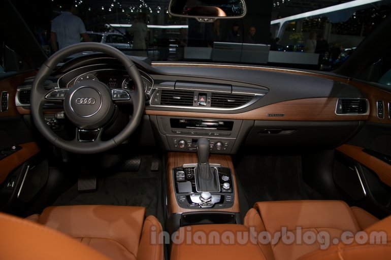 2015 Audi A7 dashboard at the Moscow Motorshow 2014