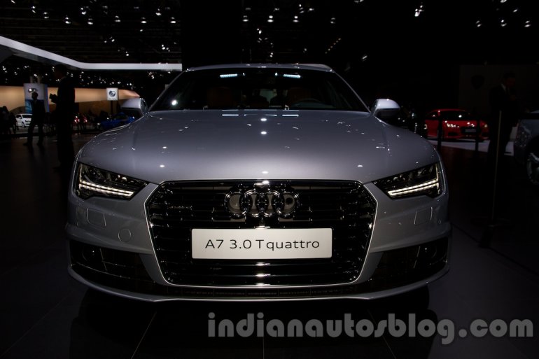 2015 Audi A7 front at the Moscow Motorshow 2014