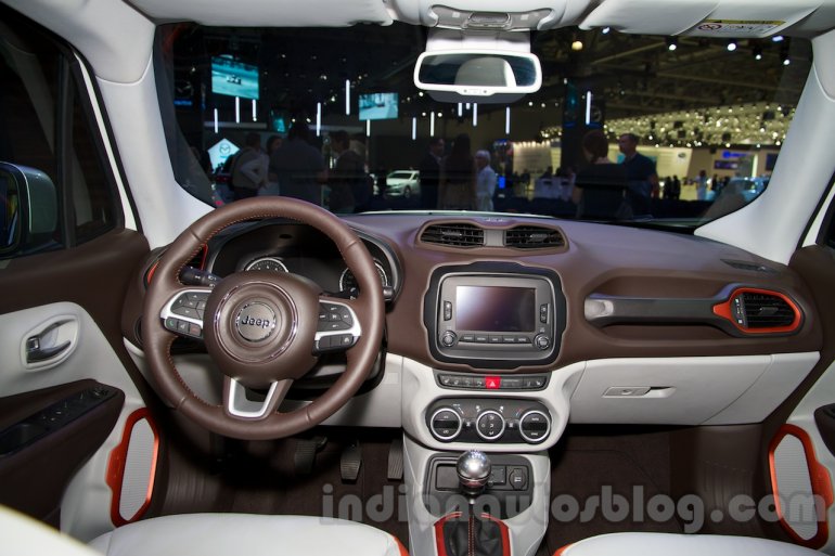 Jeep Renegade at the Moscow Motor Show 2014 dashboard