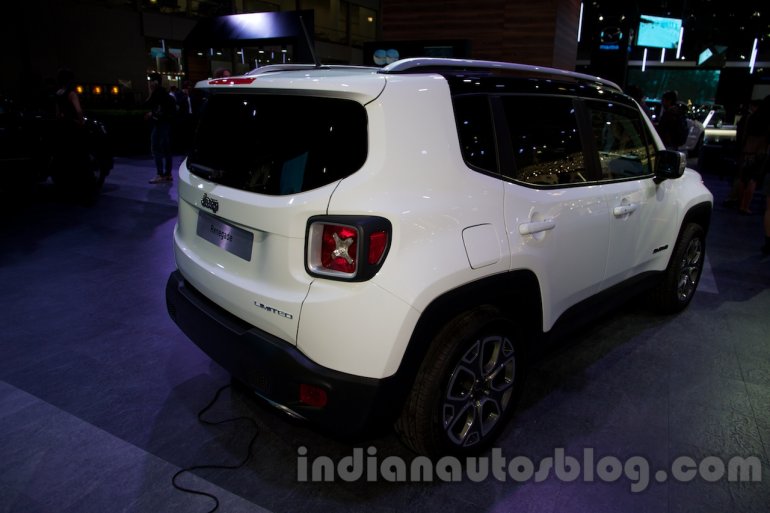 Jeep Renegade rear three quarter at the Moscow Motor Show 2014