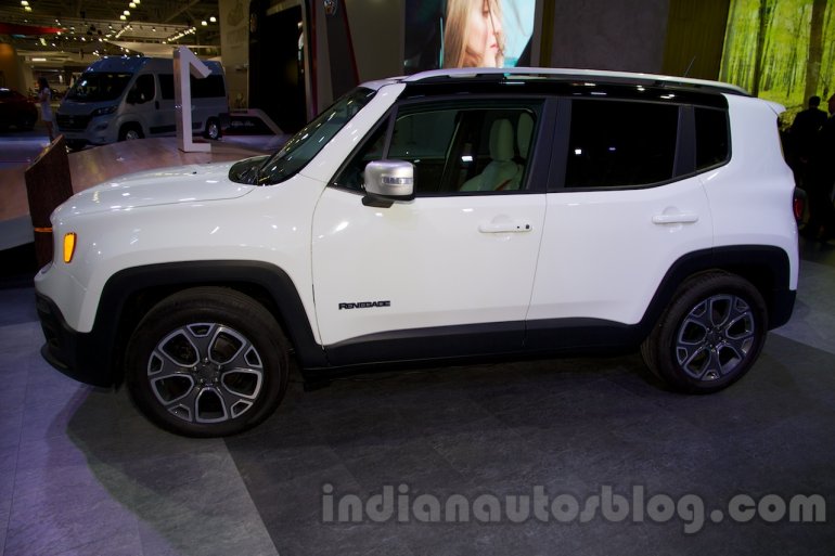Jeep Renegade side at the Moscow Motor Show 2014