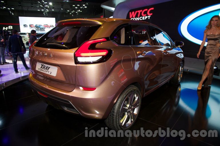 Lada X-Ray Concept 2 rear fender at Moscow Motor Show 2014