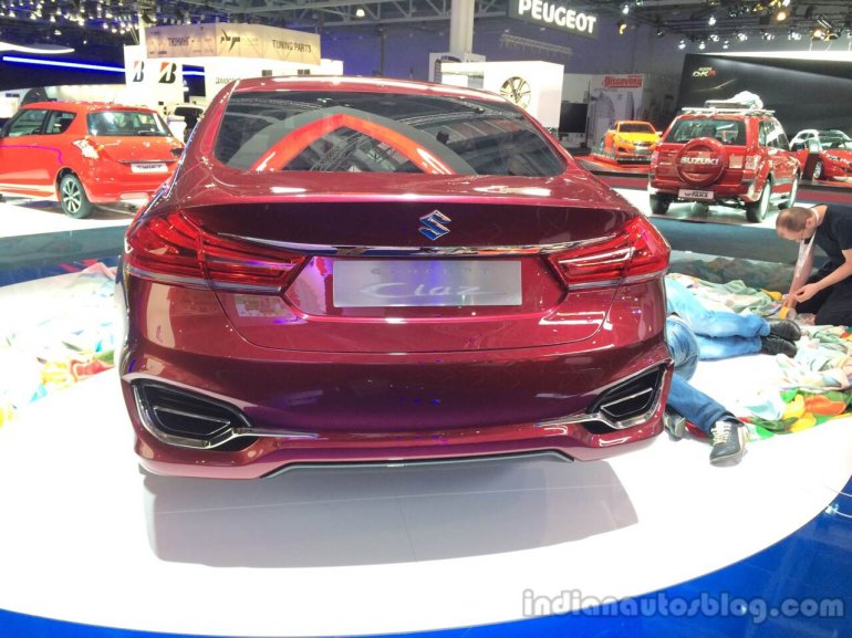 Suzuki Ciaz Concept rear at 2014 Moscow Motor Show