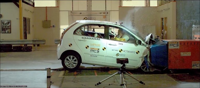 ASEAN NCAP crash tests Tata Vista, 2014 Honda City and Jazz