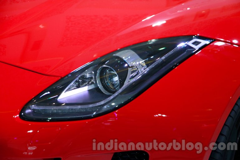 Jaguar F-Type S Coupe at the 2014 Indonesia International Motor Show headlight
