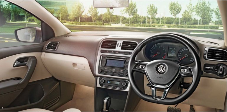 VW Vento facelift dashboard press image