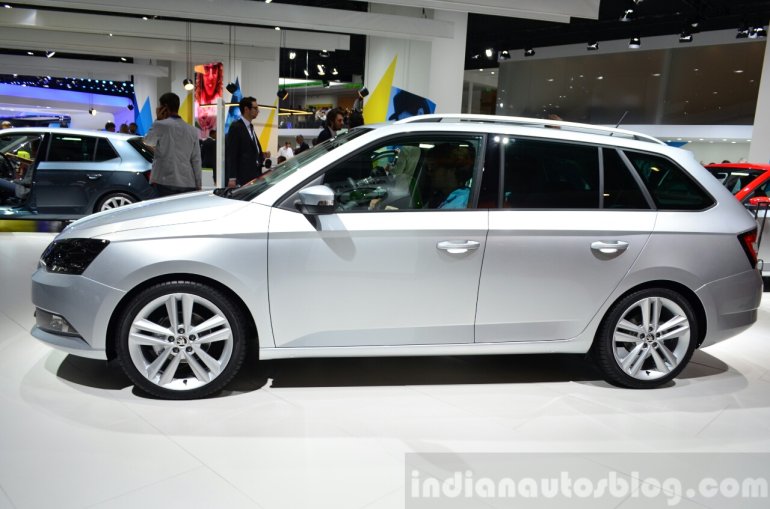 2015 Skoda Fabia Combi side view at the 2014 Paris Motor Show