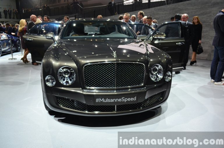 Bentley Mulsanne Speed front at the 2014 Paris Motor Show