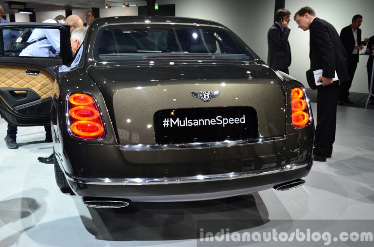 Bentley Mulsanne Speed rear at the 2014 Paris Motor Show