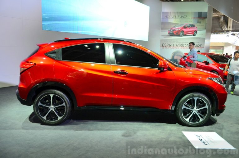 Honda HR-V prototype for Europe side at 2014 Paris Motor Show