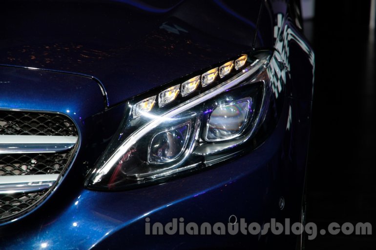 2015 Mercedes C Class headlight launch