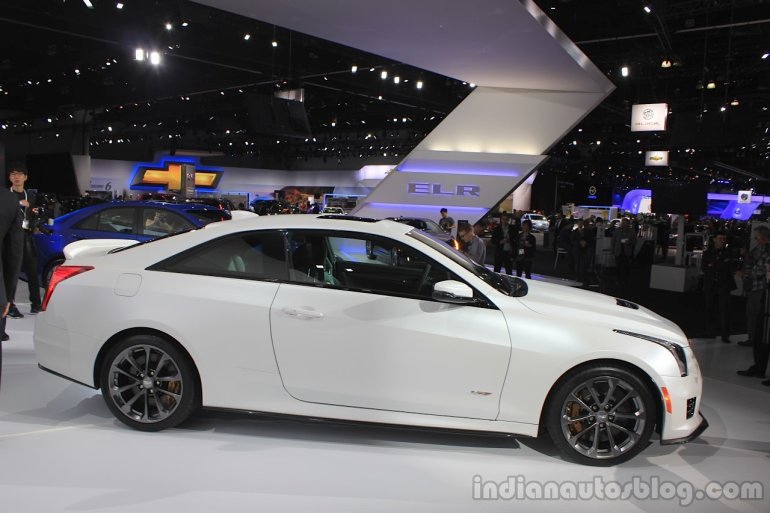 2016 Cadillac ATS-V Coupe side at the 2014 Los Angeles Auto Show