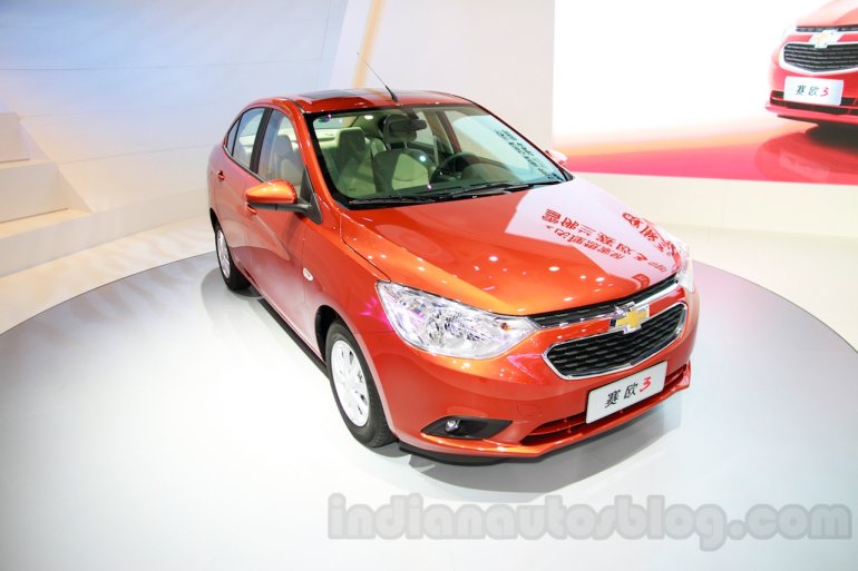 Chevrolet Sail 3 front quarters at 2014 Guangzhou Auto Show