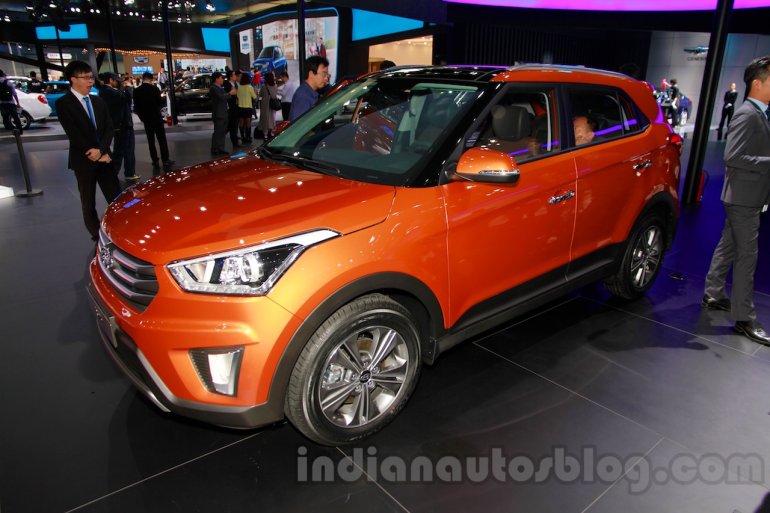 Hyundai ix25 quarter angle at 2014 Guangzhou Motor Show