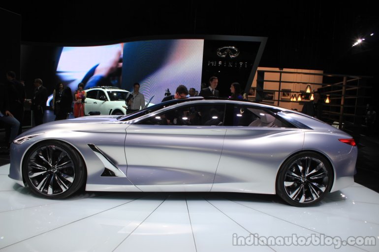 Infiniti Q80 Inspiration Concept side at the 2014 Los Angeles Auto Show