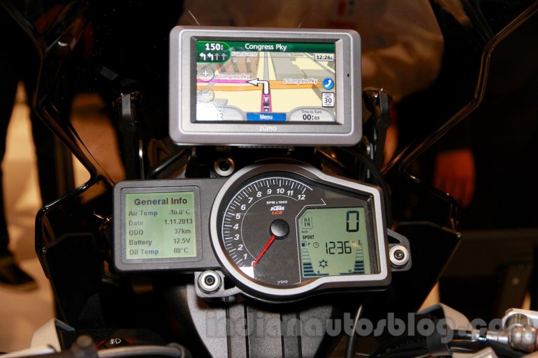 KTM 1050 Adventure dashboard at EICMA 2014