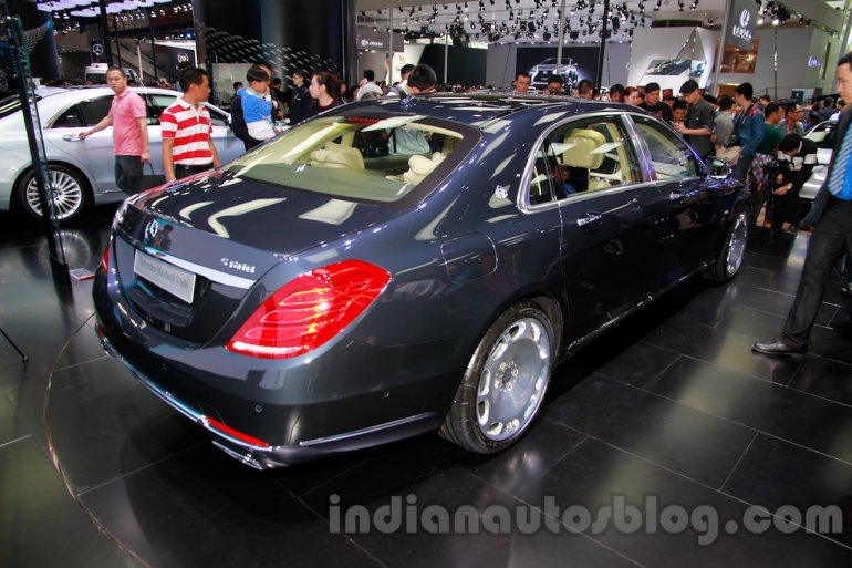 Mercedes-Maybach S600 rear quarters at the 2014 Guangzhou Auto Show