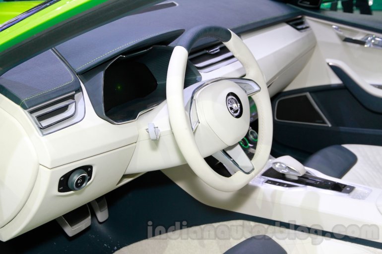 Skoda VisionC Concept interior at the 2014 Guangzhou Auto Show