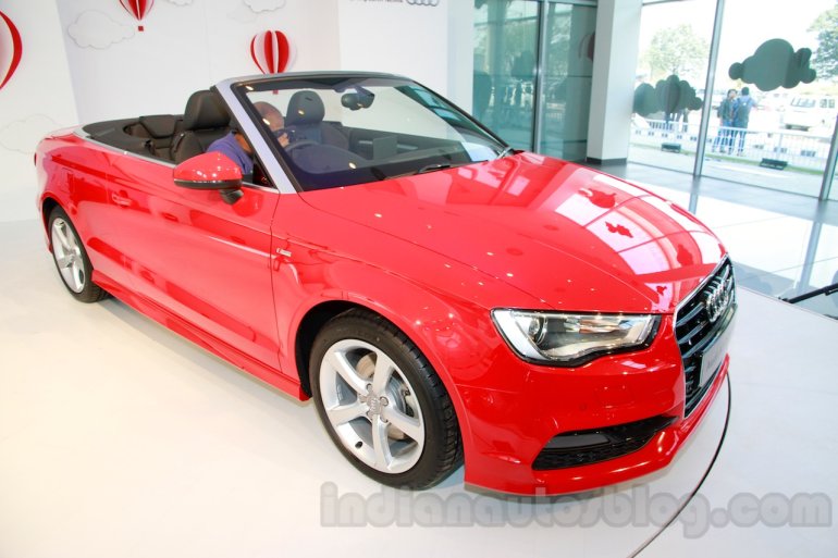 Audi A3 Cabriolet front quarter launched