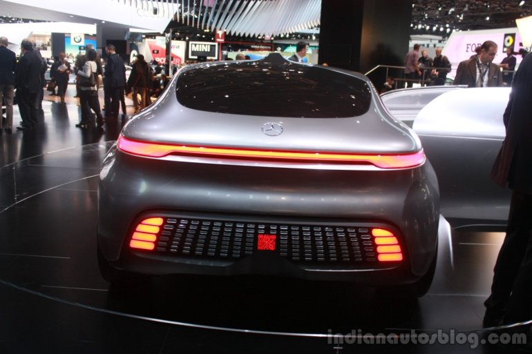 Mercedes Benz F 015 Concept rear at the 2015 Detroit Auto Show