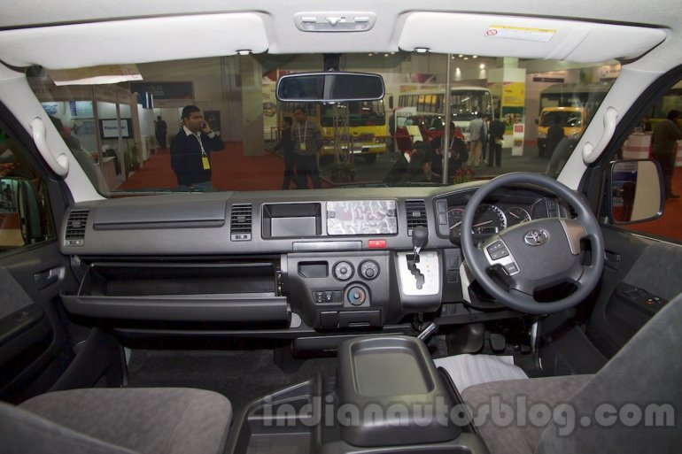 Toyota Hiace dashboard at Bus and Special Vehicle Show 2015