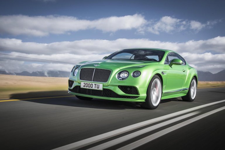 2015 Bentley Continental GT Speed press shot front three quarter