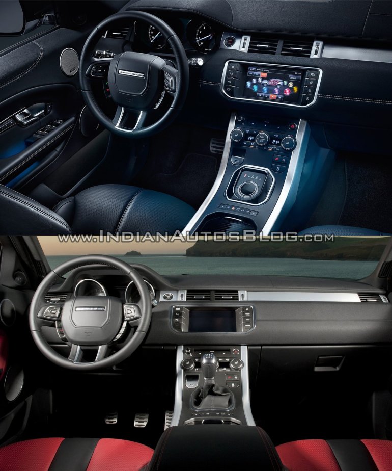 2016 Range Rover Evoque vs 2015 Range Rover Evoque interior