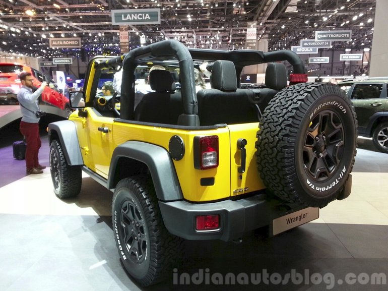 2015 Jeep Wrangler Rubicon Rocks Star rear three quarters
