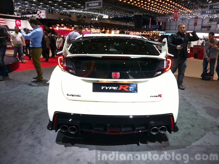 2016 Honda Civic Type R rear at the 2015 Geneva Motor Show