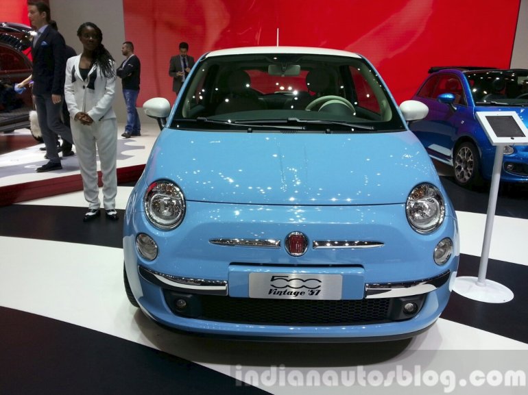 Fiat 500 Vintage '57 front at the 2015 Geneva Motor Show