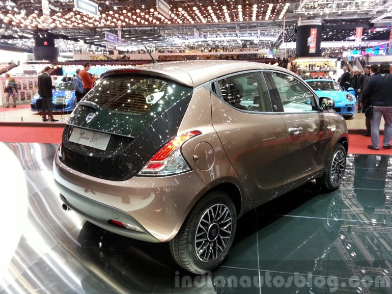 Lancia Ypsilon 30th Anniversary rear three quarter at the 2015 Geneva Motor Show