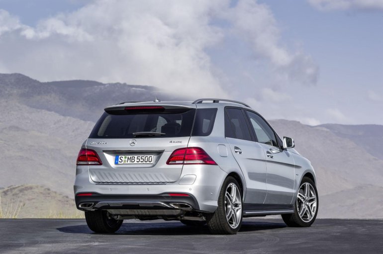 Mercedes GLE rear three quarter official image