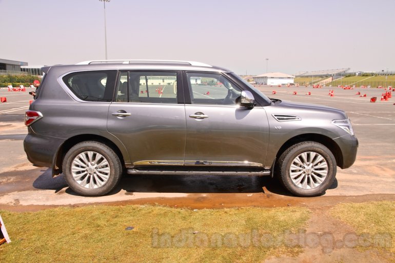 Nissan Patrol side profile from its preview in India