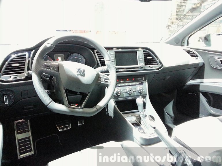 Seat Leon ST Cupra dashboard at 2015 Geneva Motor Show