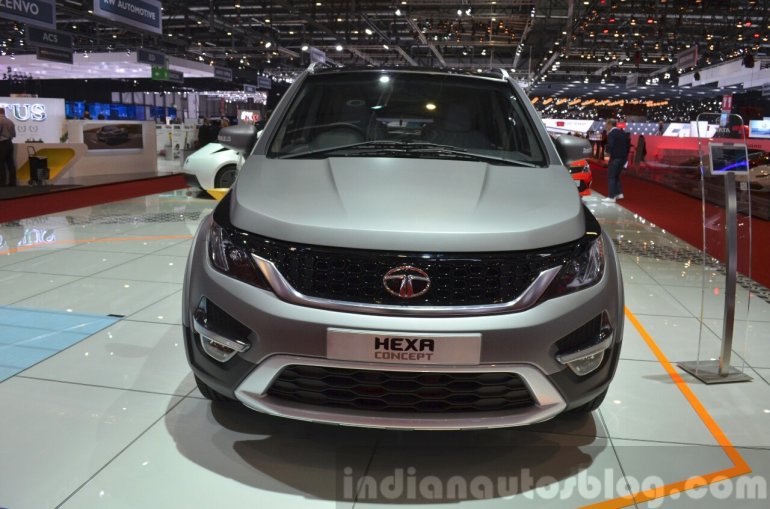 Tata Hexa front second at the 2015 Geneva Motor Show
