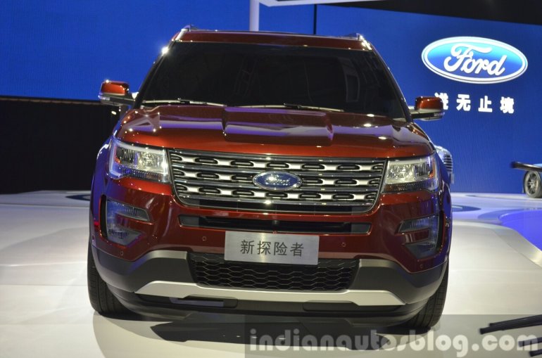 2015 Ford Explorer front at Auto Shanghai 2015