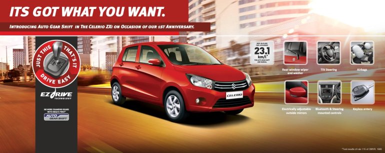 Maruti Celerio ZXi AMT features