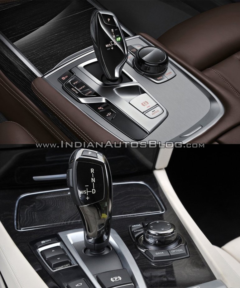 2016 BMW 7 Series vs 2014 BMW 7 Series gear selector Old vs New