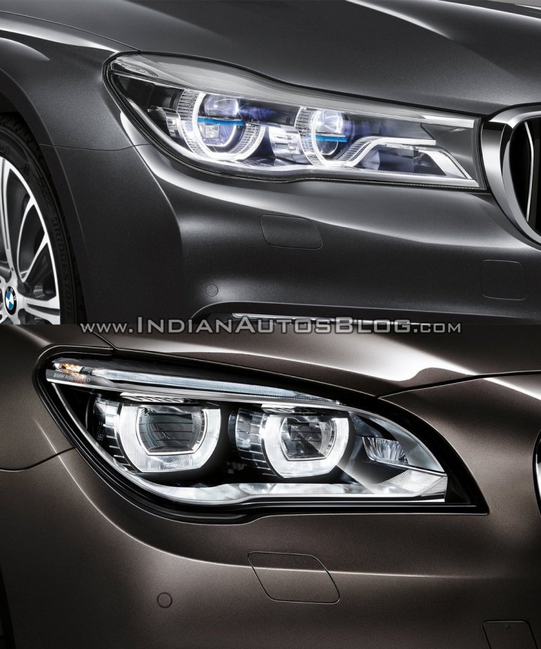 2016 BMW 7 Series vs 2014 BMW 7 Series headlamps Old vs New