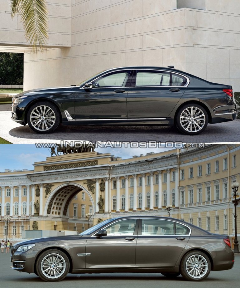 2016 BMW 7 Series vs 2014 BMW 7 Series side Old vs New