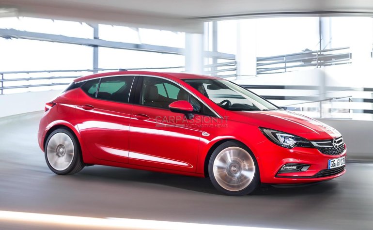 2016 Opel Astra side leaked