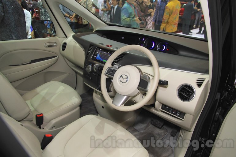 2015 Mazda Biante Limited Edition MPV interior at the 2015 Gaikindo Indonesia International Auto Show (2015 GIIAS)