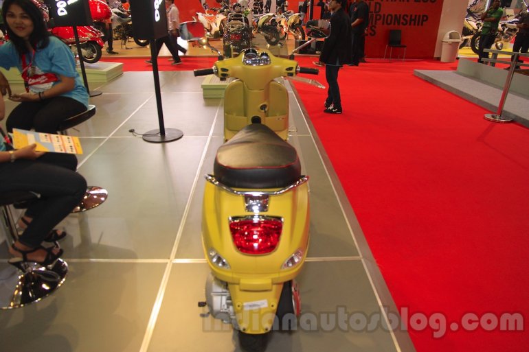 Vespa S 125 rear at the Indonesia International Motor Show 2015